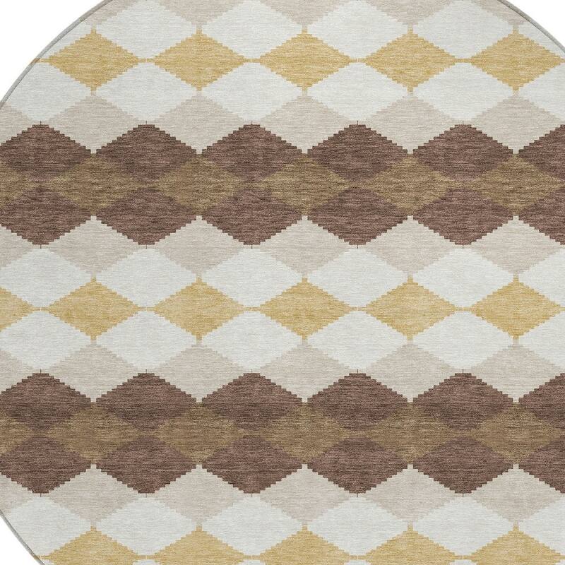HomeRoots Geometric Transitional Rectangle Outdoor Rug