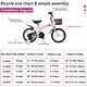 preview thumbnail 32 of 53, 18 Inch Sporty Kids Bike with Training Wheels and Stand Adjustable Saddle, Aged 5-10 years tall Height 39-49 inches