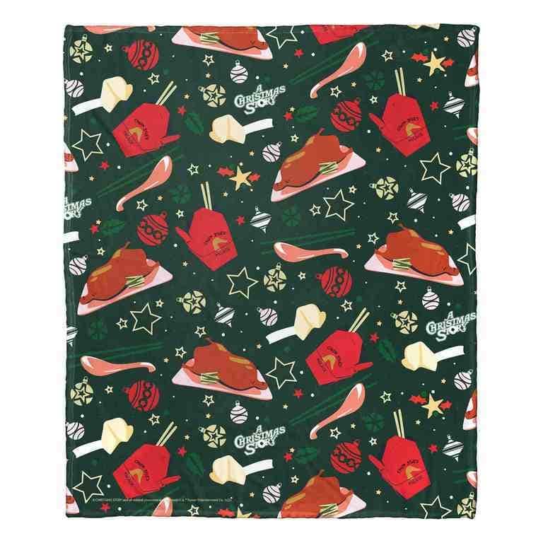 Warner Brothers A Christmas Story Silk Touch Throw Blanket