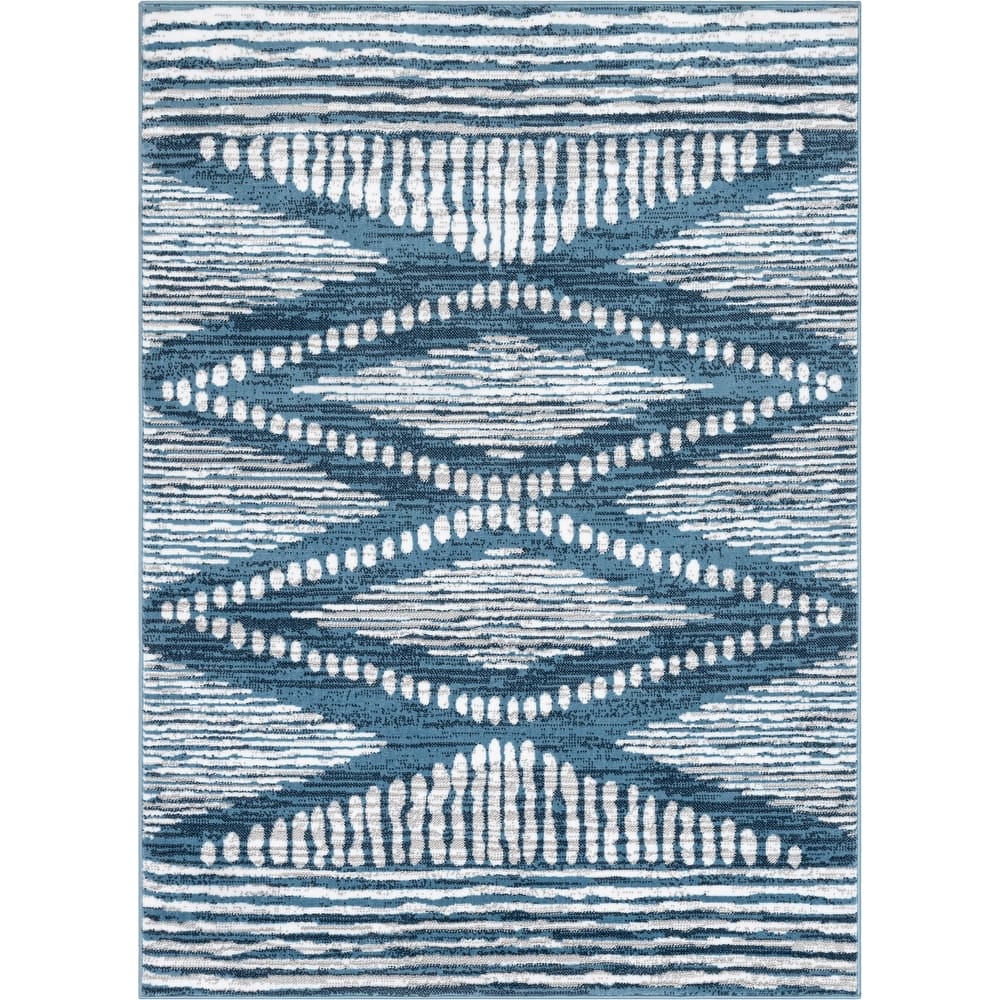 Well Woven Dulcet Aosta Tribal Diamond Pattern Area Rug