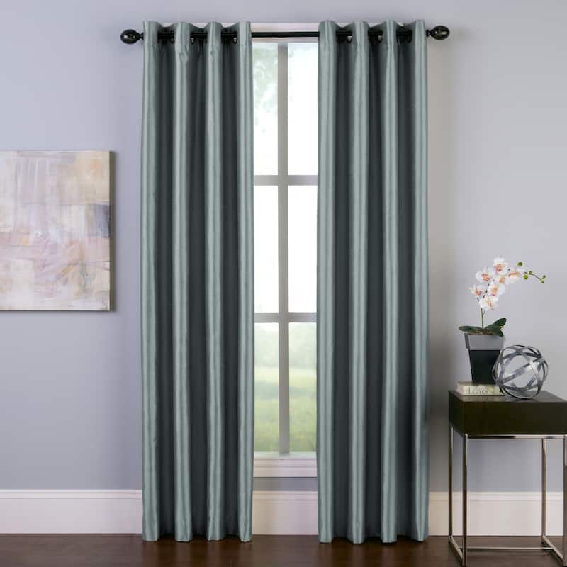 Curtainworks Malta Room Darkening Window Panel - 50 x 144 - 144 Inches - Teal