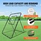 preview thumbnail 8 of 9, 4x6 Feet Black Baseball and Softball Rebounder Net Pitch with Back Adjustable Angles