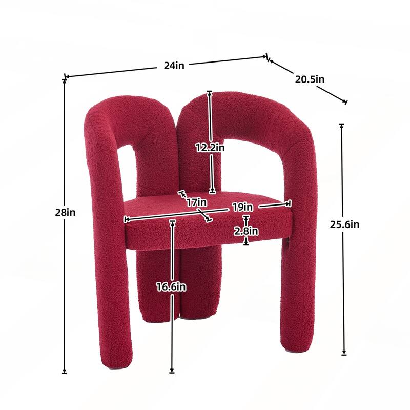 Velvet Fabric Upholstered Accent Chair Set of 2