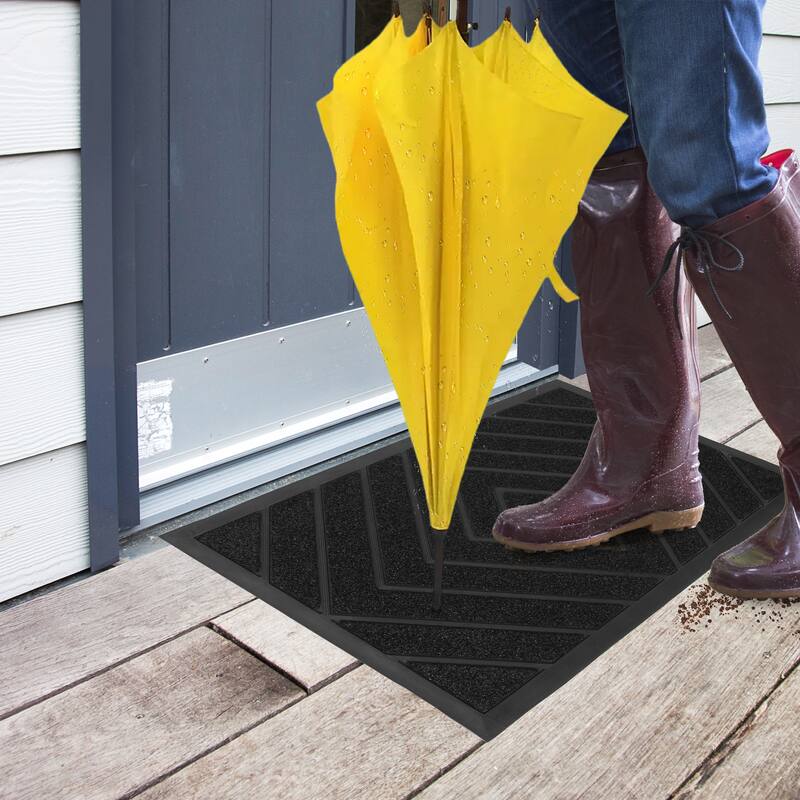 Superio Non-Slip Doormat for Entry, 18" x 30", Waterproof, Mat