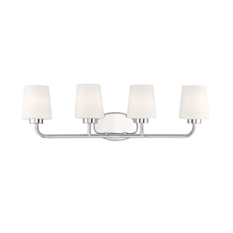 Savoy House Capra 4 Light 31" Wide Bathroom Vanity Light - Polished Nickel