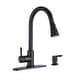 preview thumbnail 3 of 13, Proox Commercial Single Handle Pull Down Sprayer Kitchen Sink Faucet with Soap Dispenser