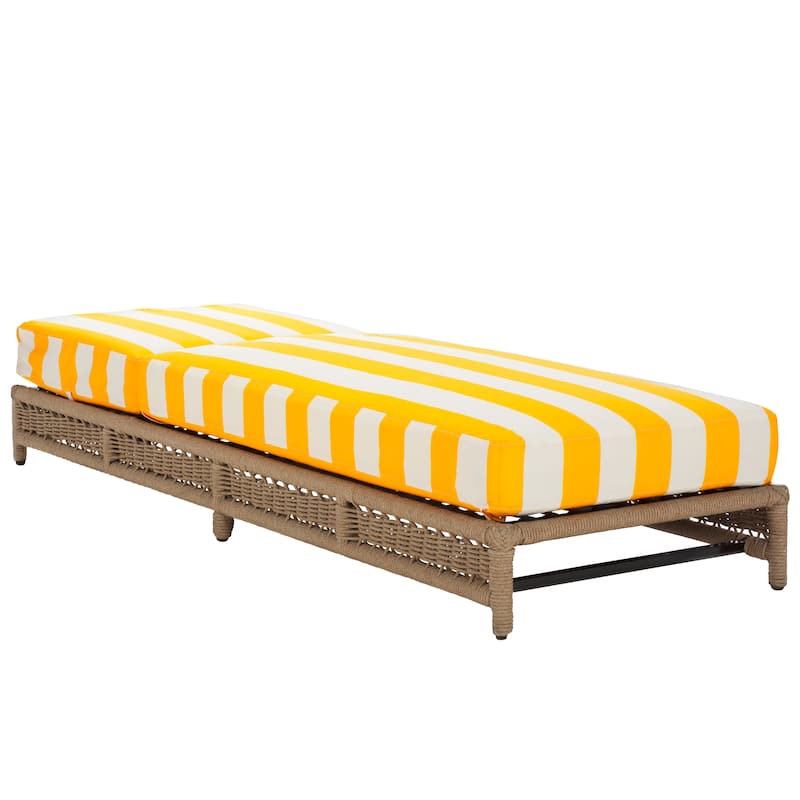 SAFAVIEH Outdoor Living Callan Lounger - 75"W x 26"D x 13"H