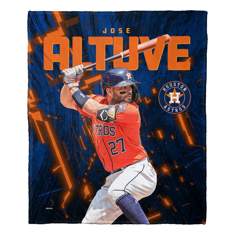 MLB Astros Jose Altuve Silk Touch Throw Blanket