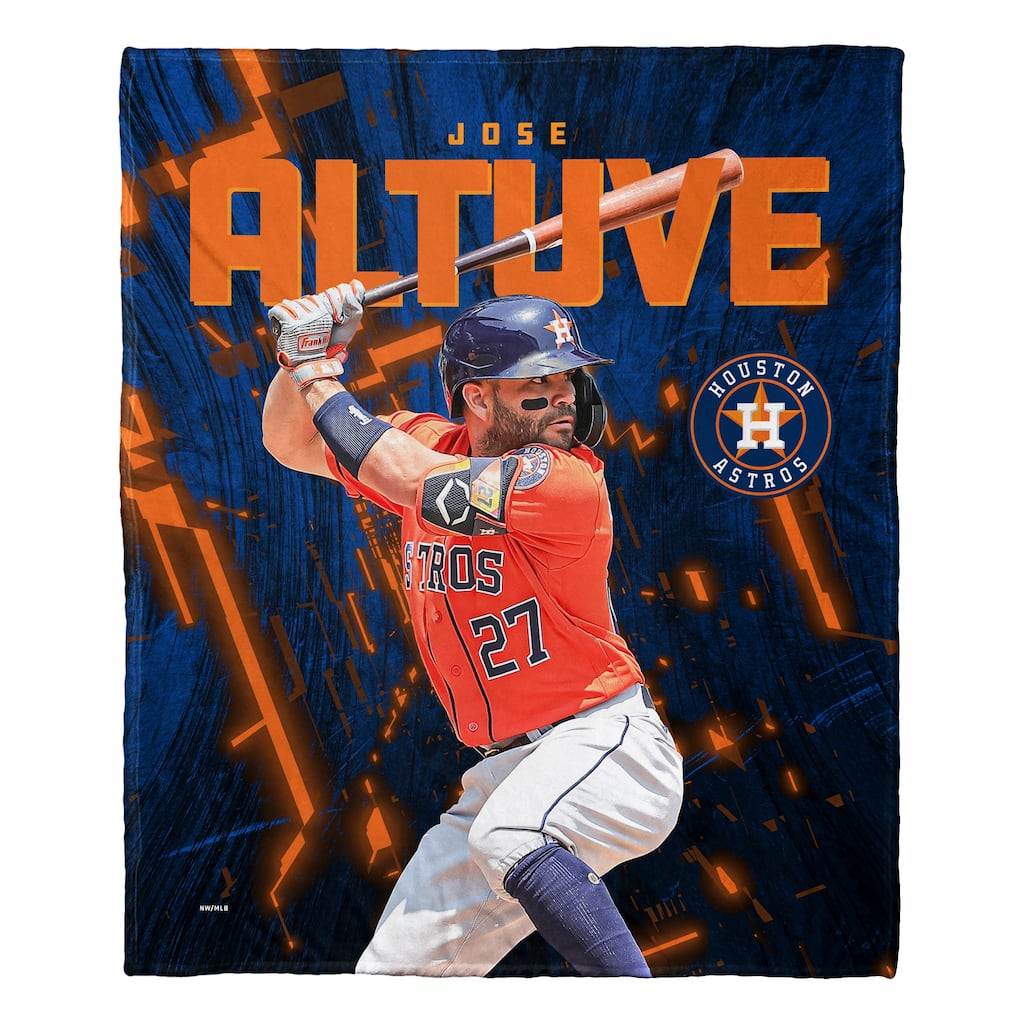 MLB Astros Jose Altuve Silk Touch Throw Blanket