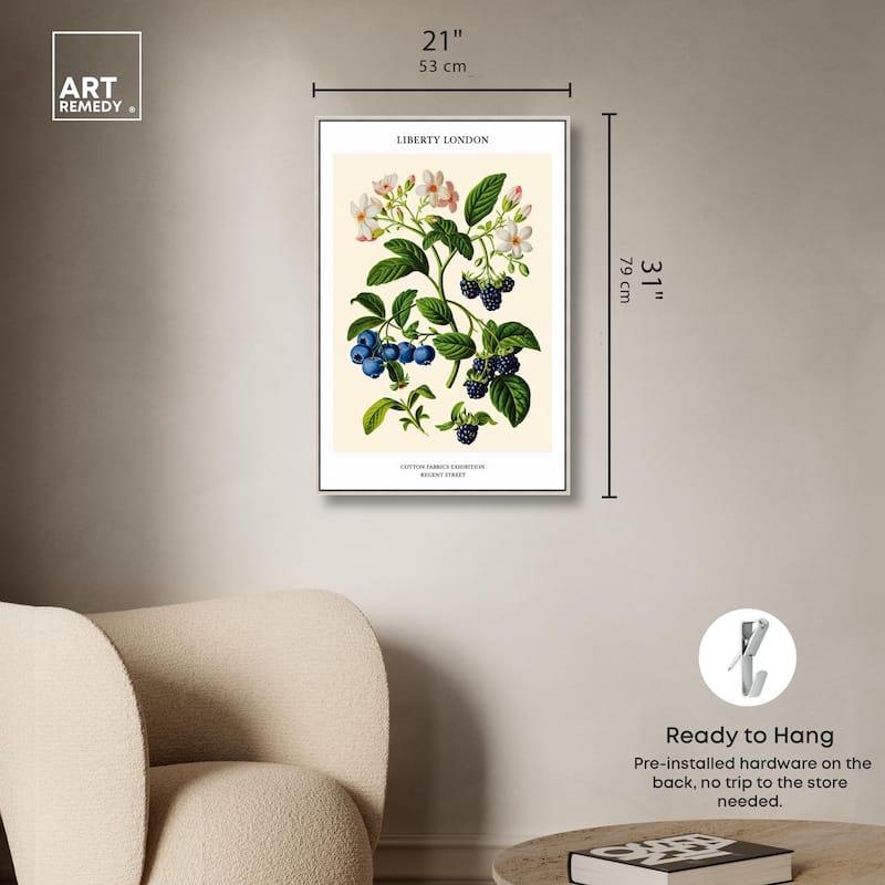 Berries and Blooms II Canvas by Art Remedy