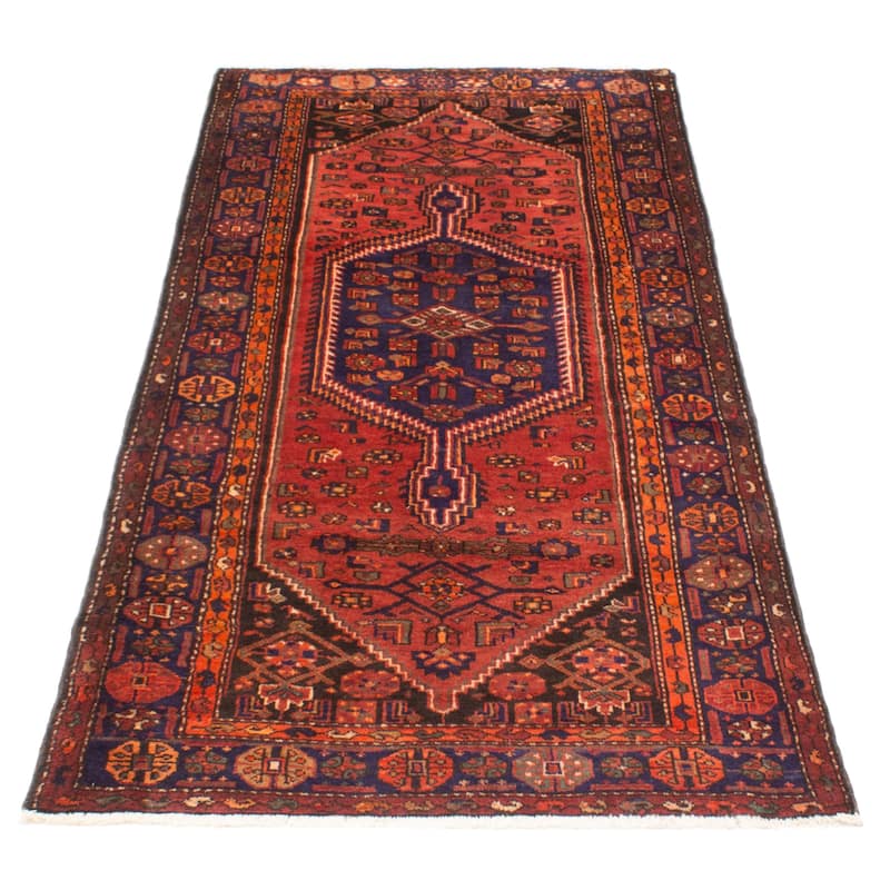 ECARPETGALLERY Hand-knotted Andelz Red Wool Rug - 4'3 x 8'10