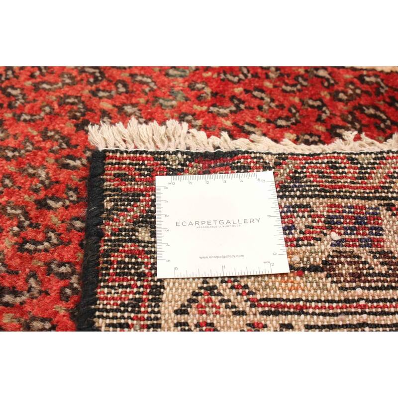 ECARPETGALLERY Hand-knotted Andelz Red Wool Rug - 2' 9" x 9' 10"