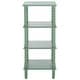 preview thumbnail 9 of 38, SAFAVIEH Home Dilyn 4 Tier Shelving Unit - 16" W x 16" D x 36" H
