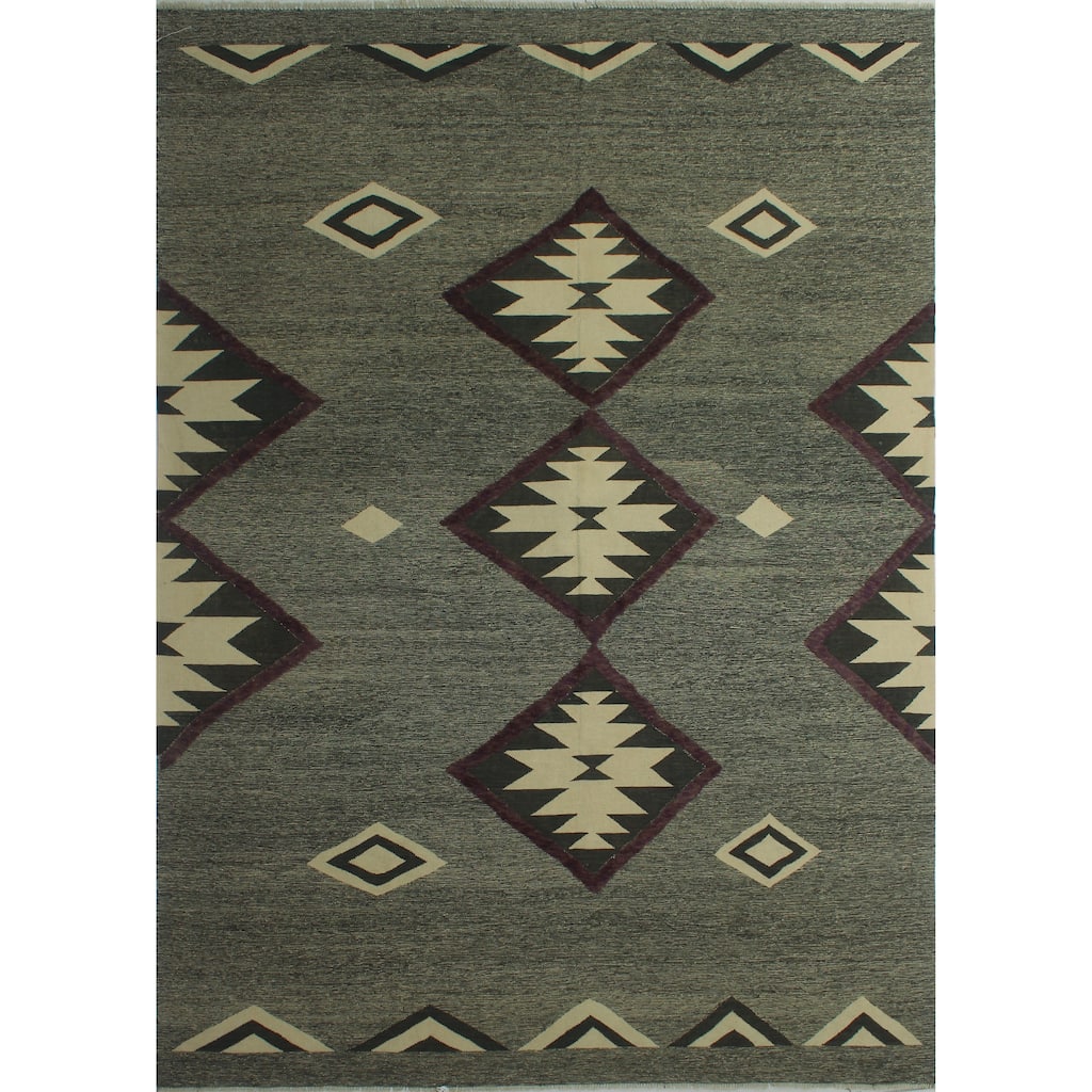 Noori Rug High-Low Sabih Brown/Ivory Rug - 8'2" x 11'2"
