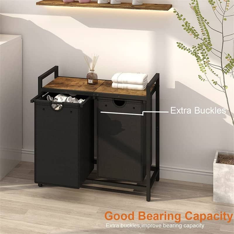 Clothes Hamper for Laundry Room - 28.4"L x 12.7"W x 28.7"H