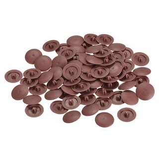 Uxcell 120-Pack Dark Gray Screw Cap Covers – 16.7mm Plastic Decorative Covers For Phillips & Cam Nuts
