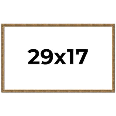 29x17 Frame Gold Solid Wood Picture Frame - Complete Modern Photo
