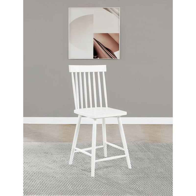 Andrews Windsor Counter Height Dining Side Chair (Set of 2)