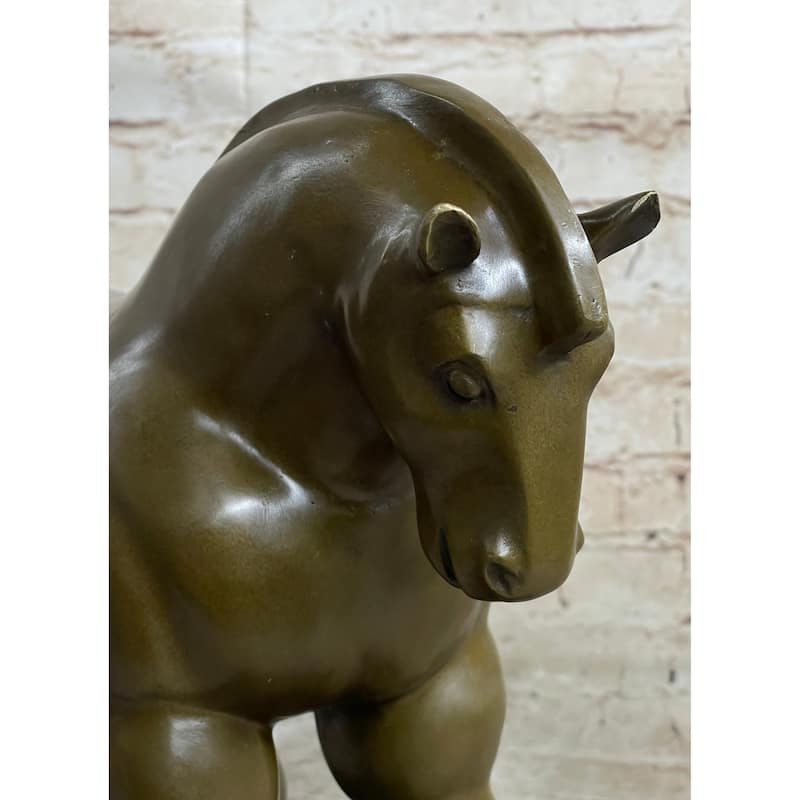 Modern Art Roman Horse Bronze Figurine By Botero Statue Sculpture Figurine Decor