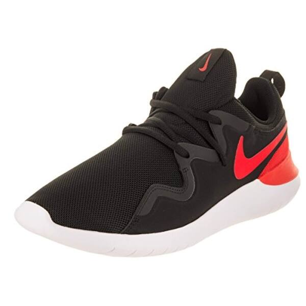 Shop Nike Men S Tessen Black Habanero Red White Casual Shoe Men