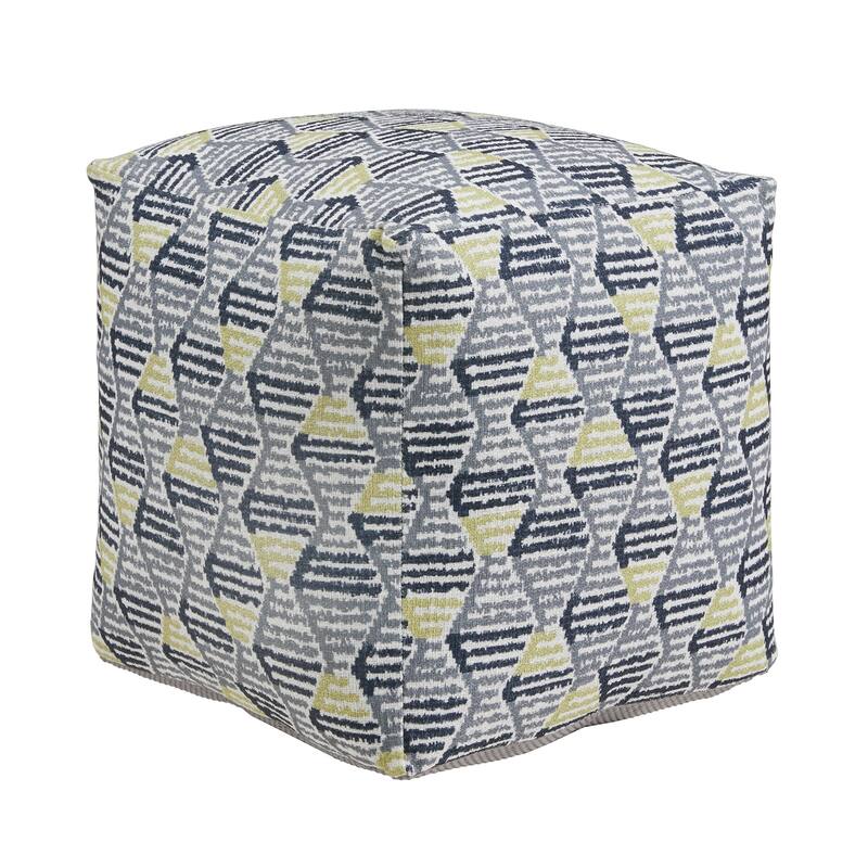 Brunico Upholstered Square Pouf Ottoman by iNSPIRE Q Bold