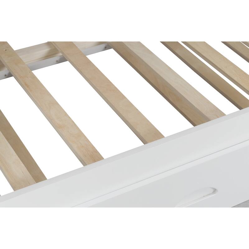 Full over Full Bunk Bed with Twin Size Trundle