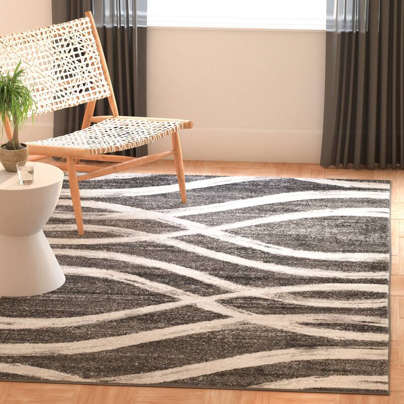 SAFAVIEH, Adirondack Vinni Modern Abstract Distressed Rug