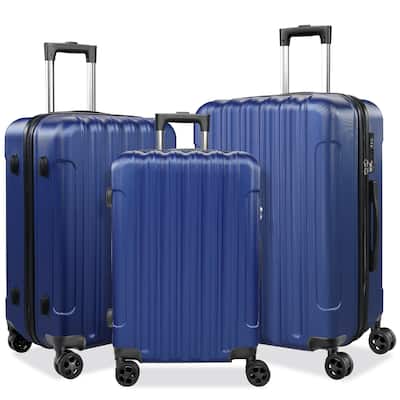 3 Piece Luggage Sets ABS Lightweight with TSA Lock & Spinner Wheels, 20’’24’’28’’