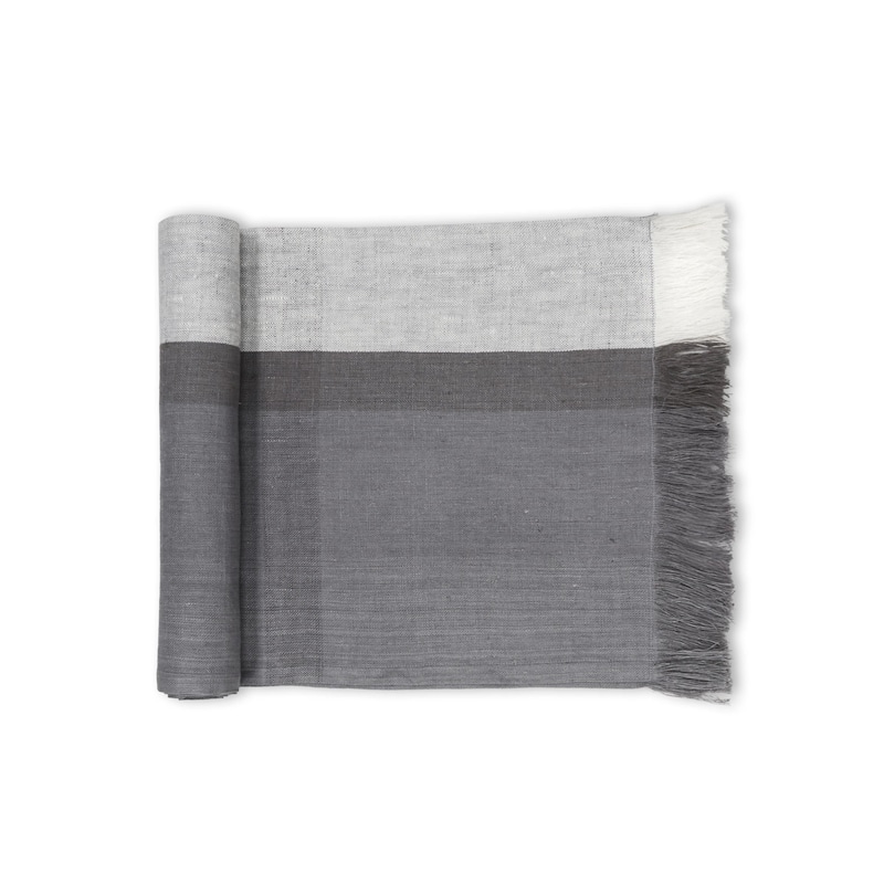 SERENE 100% Flax Linen Table Runner | Handmade | Fairtrade | Upcycled | Nature-Inspired Decor by Sustainable Threads