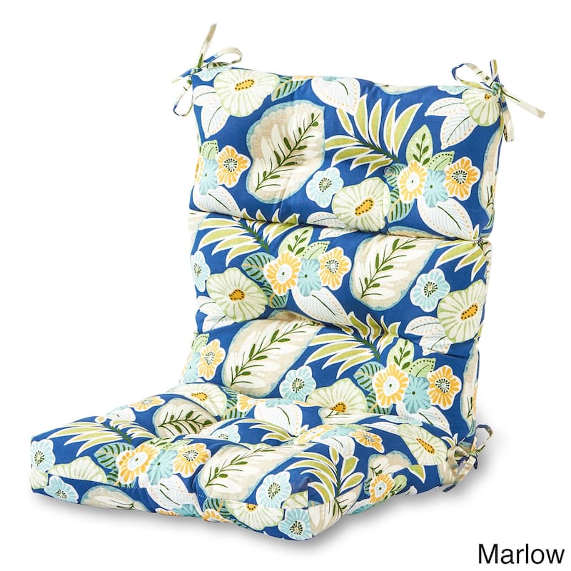 Marlow Floral 22-inch x 44-inch Outdoor High Back Chair Cushion (Cushion Only) - Marlow