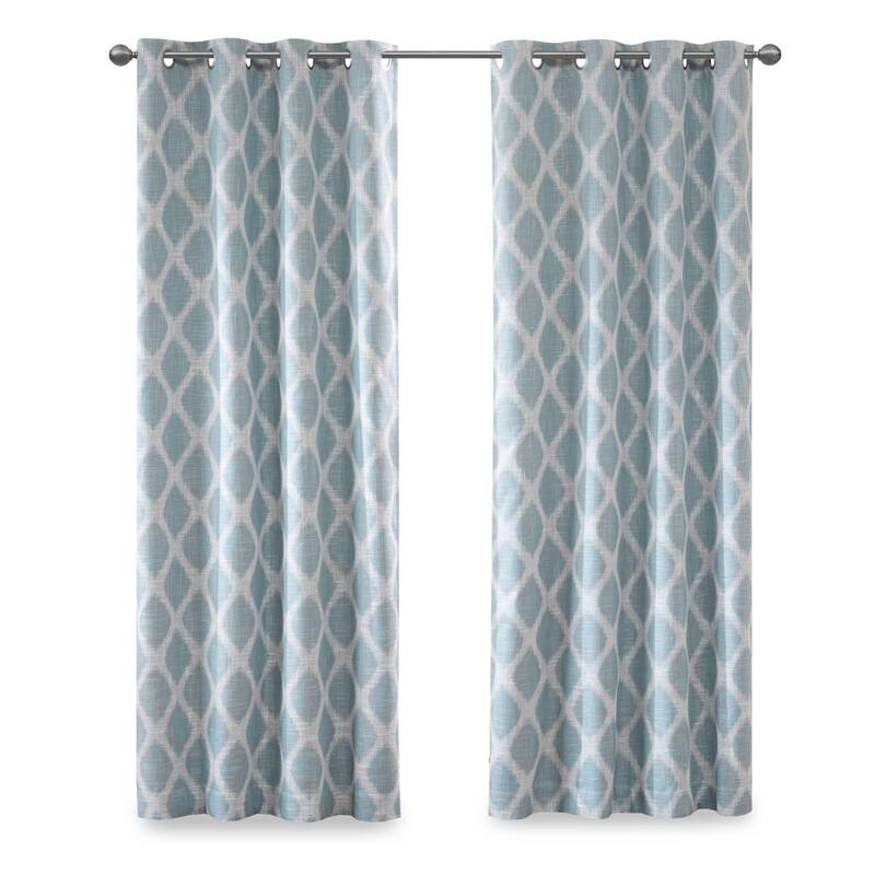 Printed Ikat Blackout Curtain Panel(Only 1 Pc Panel)