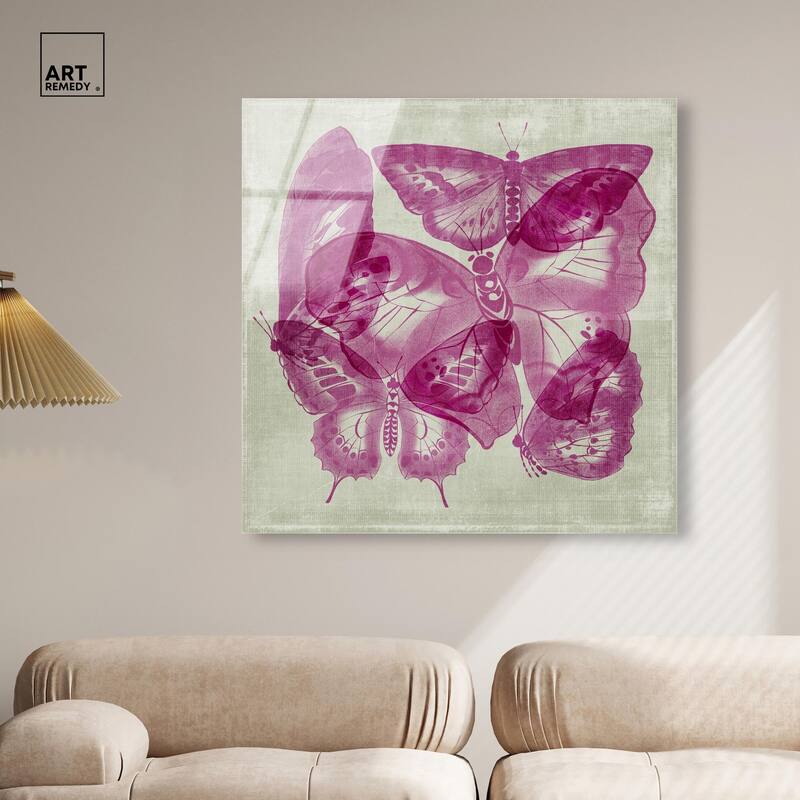 Fluttering Wings Acrylic by Art Remedy, Ready to Hang