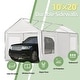 preview thumbnail 36 of 81, Heavy-Duty Metal Carport with Upgraded Galvanized Steel Roof – Ideal Shelter for Cars, Boats, and Tractors