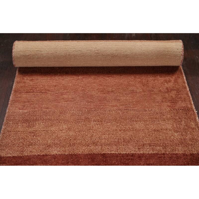 Modern Oriental Gabbeh Kashkoli Runner Rug Wool Hand-knotted - 2'7" x 15'3"