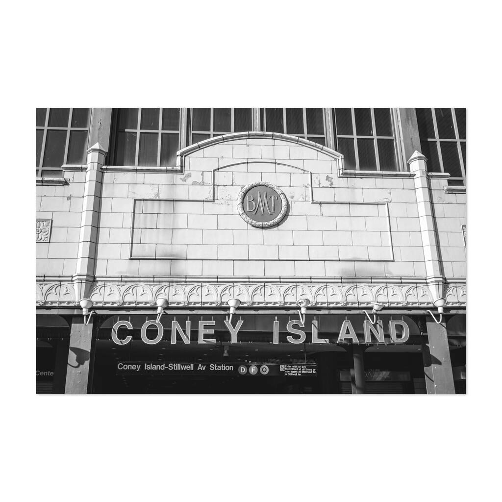 Coney Island Brooklyn New York Photography Signs Art Print/Poster