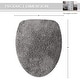 preview thumbnail 84 of 189, Home Weavers Waterford Collection Cotton Toilet Lid Rug | Elastic Fit | Fit Most Standard Toilet Lid | 18"x18"