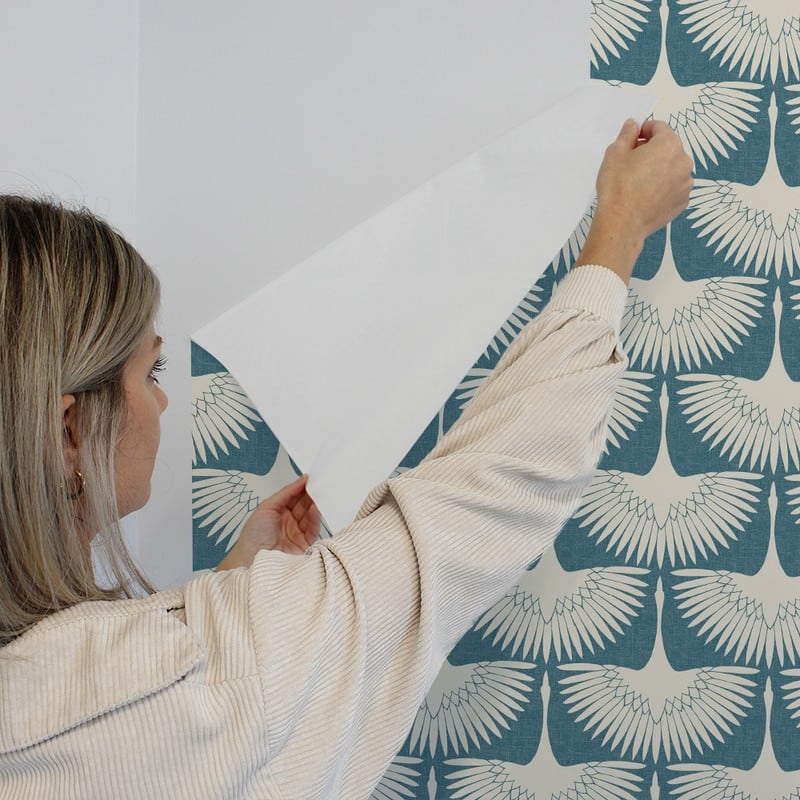 Genevieve Gorder Feather Flock Removable Peel and Stick Wallpaper