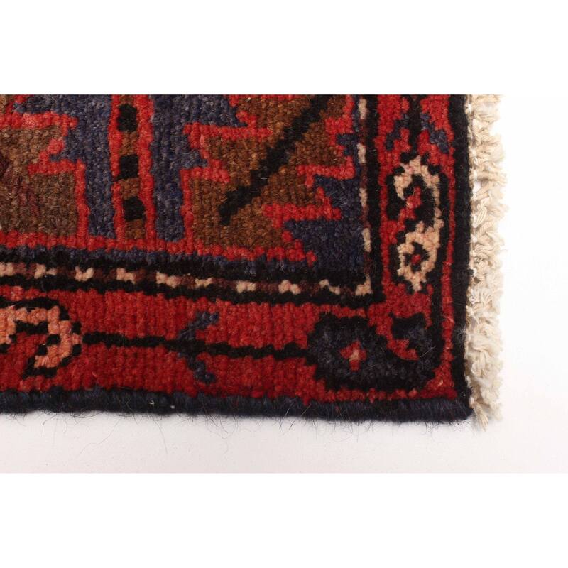 ECARPETGALLERY Hand-knotted Andelz Dark Red Wool Rug - 4'2 x 7'9