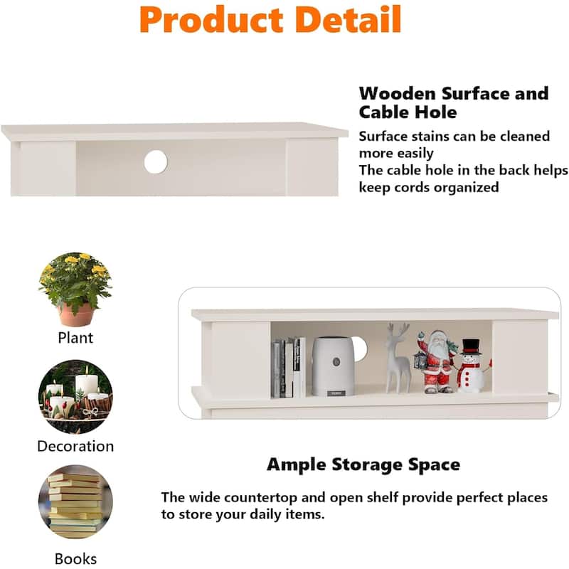 BOSSIN 43" Electric Fireplace with Mantel, 23 inch Electric Fireplace Insert,Freestanding TV Stand with Fireplace Wooden Firebox