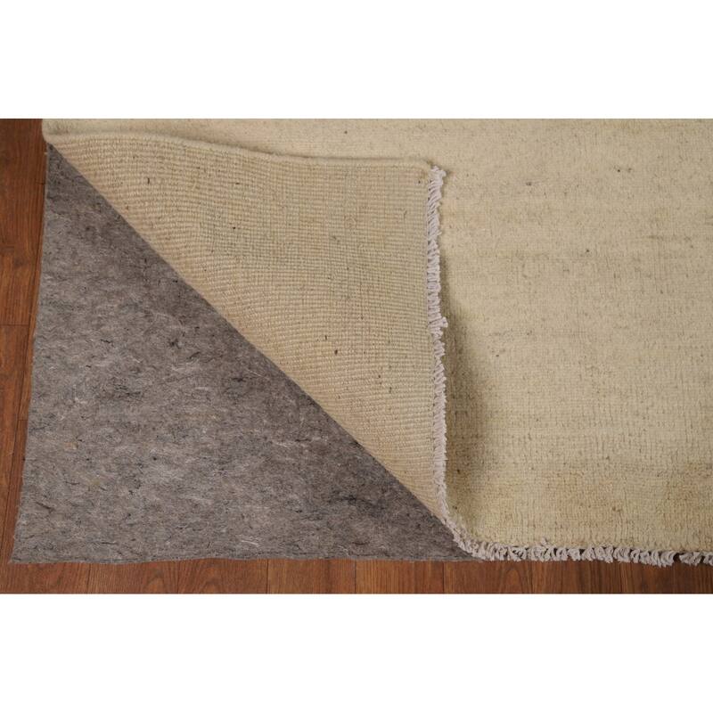 Contemporary Gabbeh Area Rug Hand-Knotted Wool Carpet - 7'11"x 9'8"