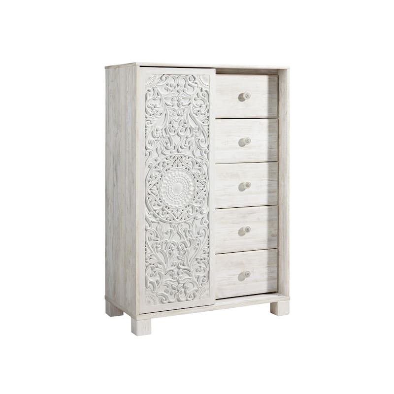 Paxberry Dressing Chest - Traditional Style - Whitewash