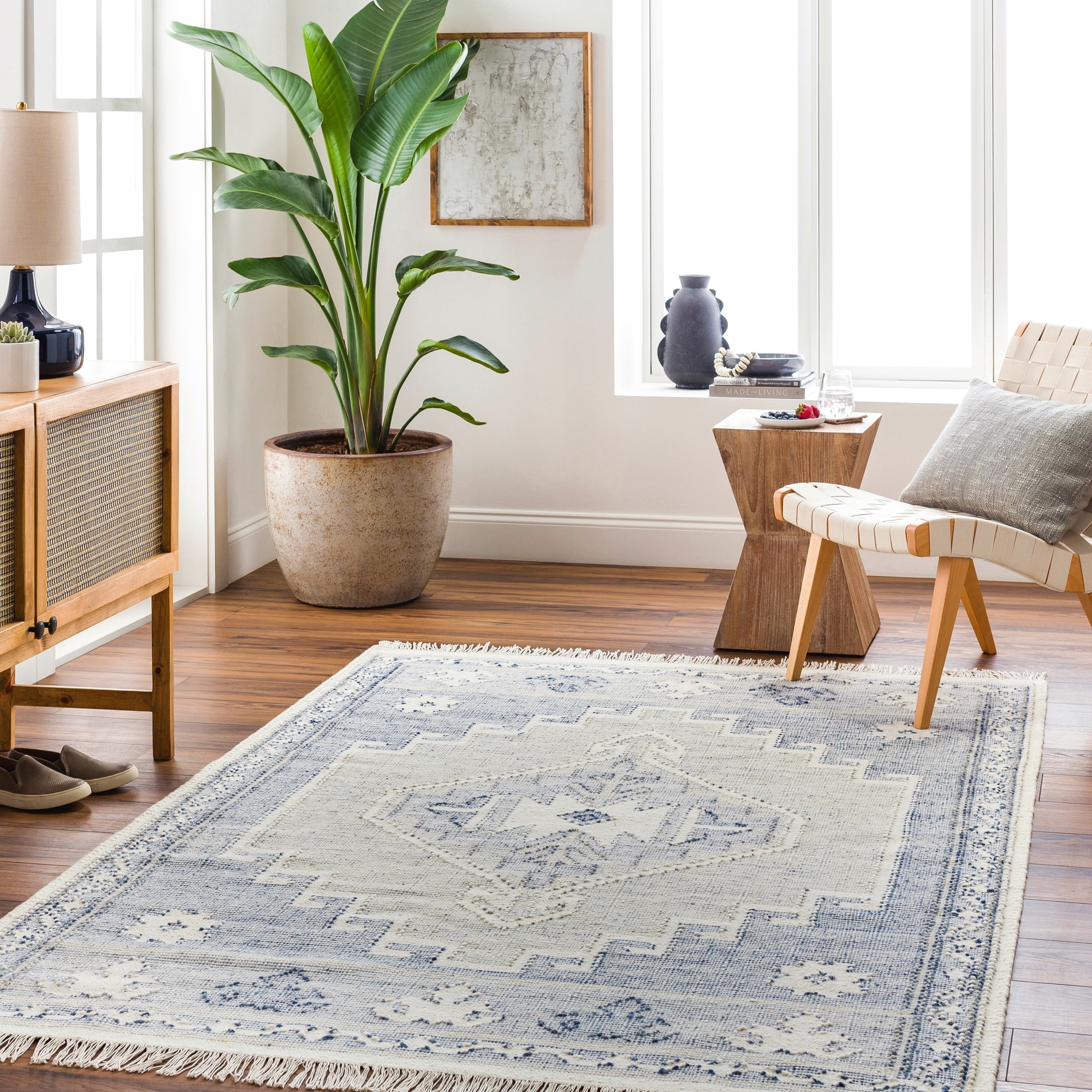 Wool, Bohemian & Eclectic, Border Area Rugs - Bed Bath & Beyond