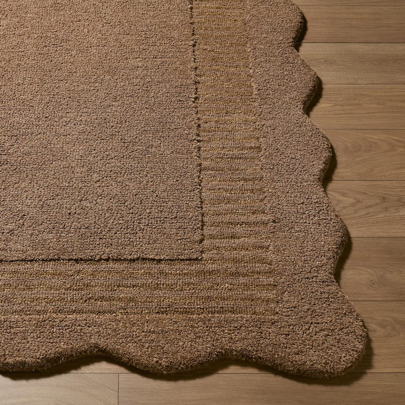 Livabliss Scalloped Modern & Contemporary Area Rug