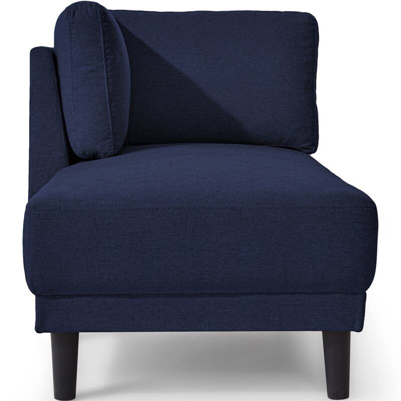 65" Upholstered Chaise Lounge, Sleeper Sofa, Solid Wood Sofa Bed