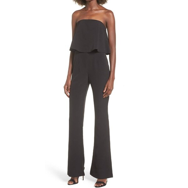 strapless popover jumpsuit
