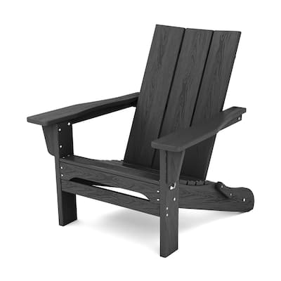 HDPE Oversized Folding Adirondack Chair, All-Weather Modern Folding Adirondack Chair