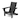 HDPE Oversized Folding Adirondack Chair, All-Weather Modern Folding Adirondack Chair