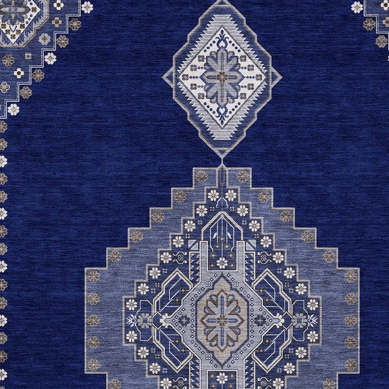 HomeRoots Oriental Traditional Rectangle Outdoor Rug