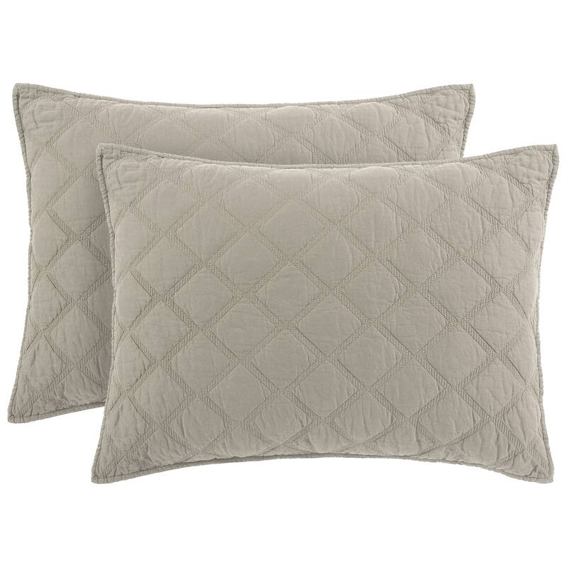 Anne Klein 100% Cotton Classic Diamond Quilt Set