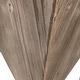 preview thumbnail 3 of 3, 25.25" Brown and Black Upside Down Triangle Accent Table